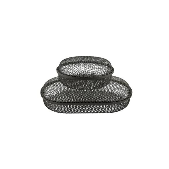 IKEA Drönjöns Retired Metal Mesh Covered Basket Set for Storage/Display Set of 2 - Picture 1 of 3